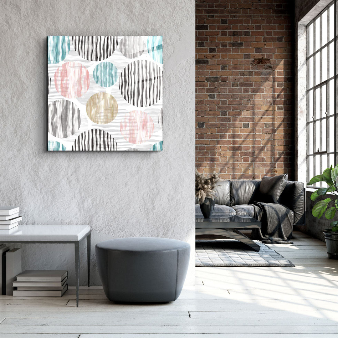 ・"Dots"・Glass Wall Art | Artdesigna Glass Printing Wall Arts.