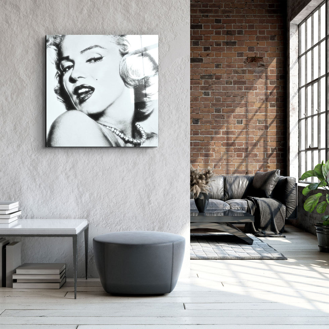 ・"Marilyn Monroe"・Glass Wall Art | Artdesigna Glass Printing Wall Arts.