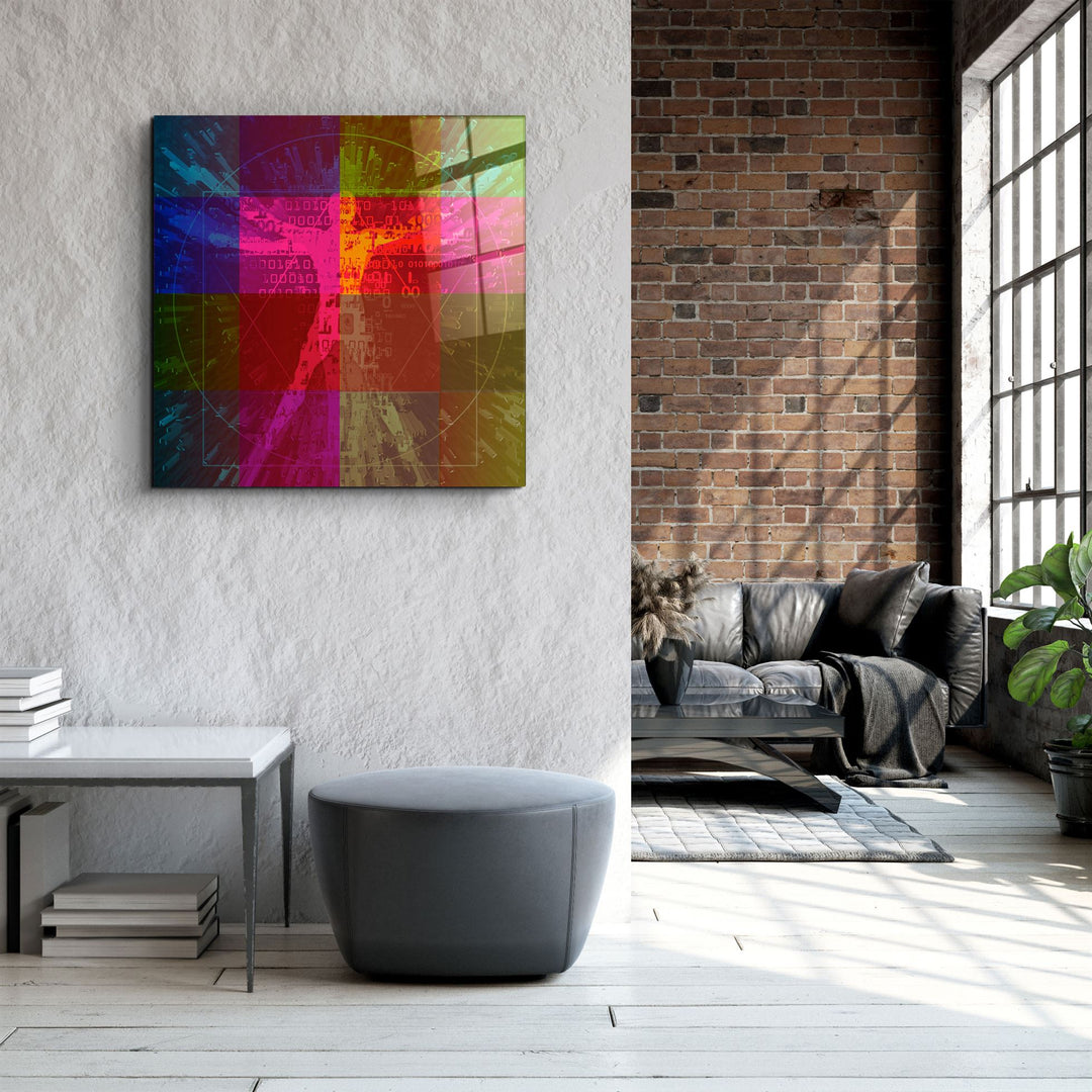 ・"Absctract Colors"・Glass Wall Art | Artdesigna Glass Printing Wall Arts.