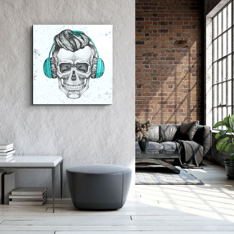 ・"Skulla3"・Glass Wall Art | Artdesigna Glass Printing Wall Arts.