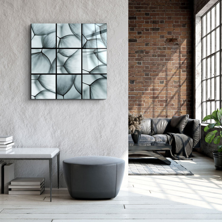 ・"Flower Mosaic"・Glass Wall Art | Artdesigna Glass Printing Wall Arts.