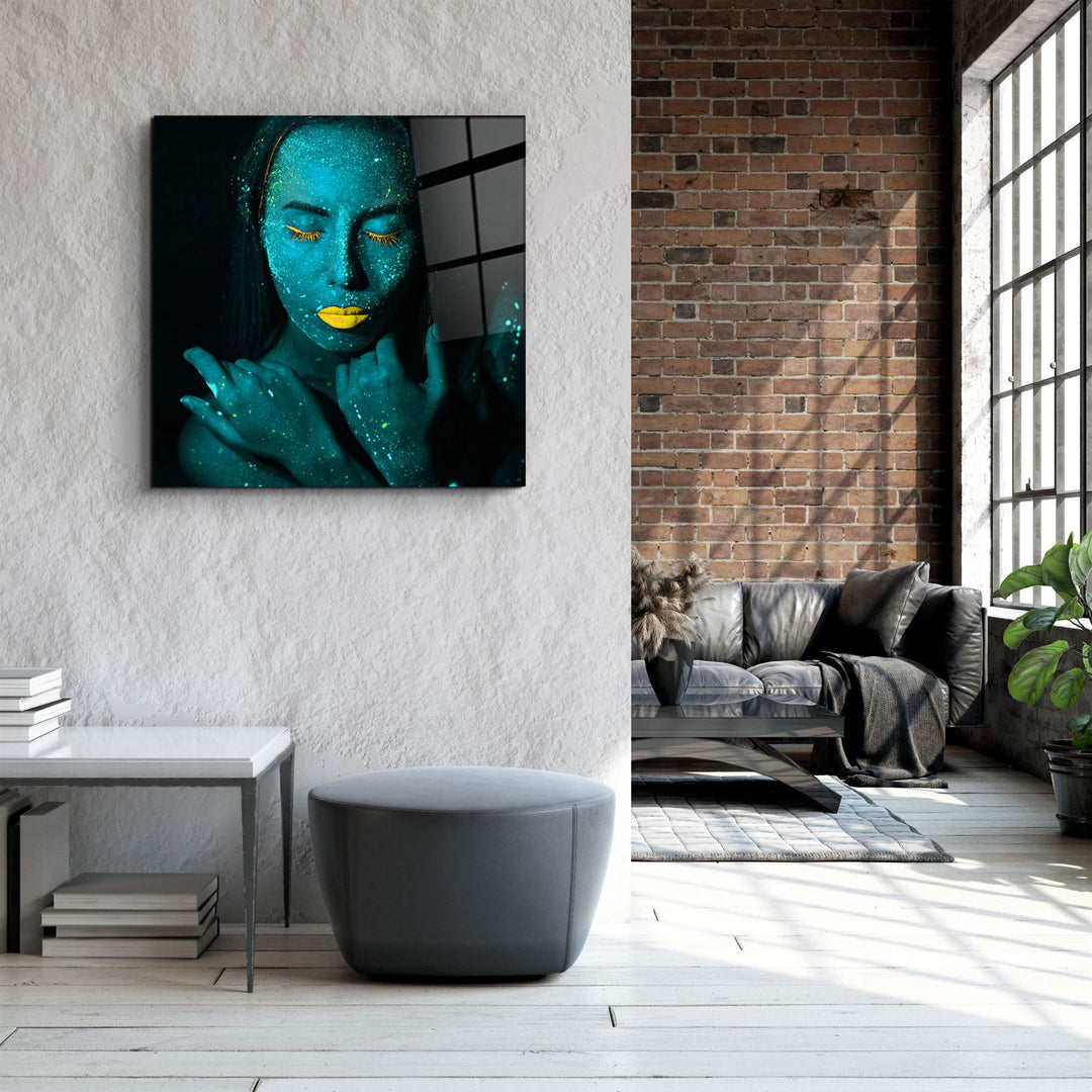 ・"Dreamer Green"・Glass Wall Art | Artdesigna Glass Printing Wall Arts.