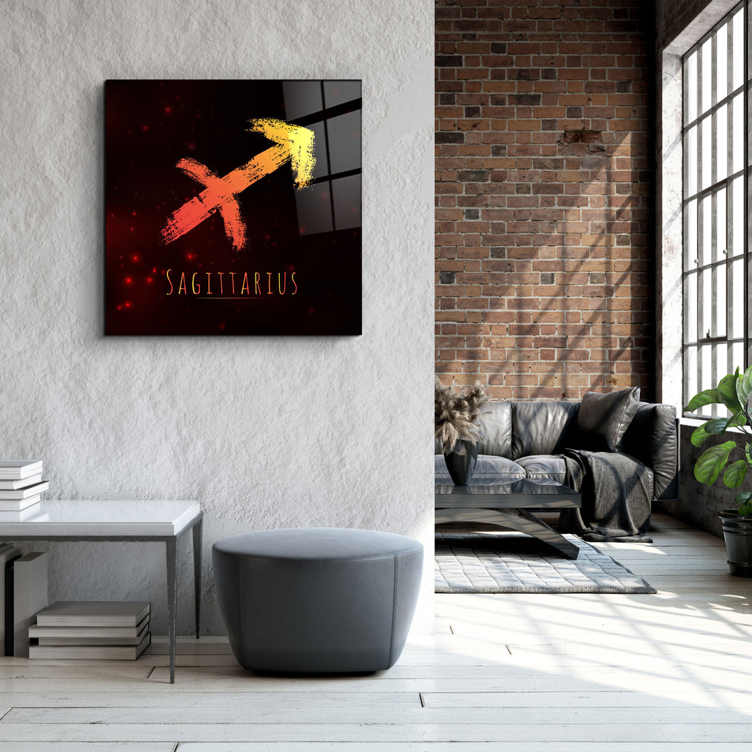 ."Zodiac V2 - Sagittarius". Glass Wall Art | Artdesigna Glass Printing Wall Arts.