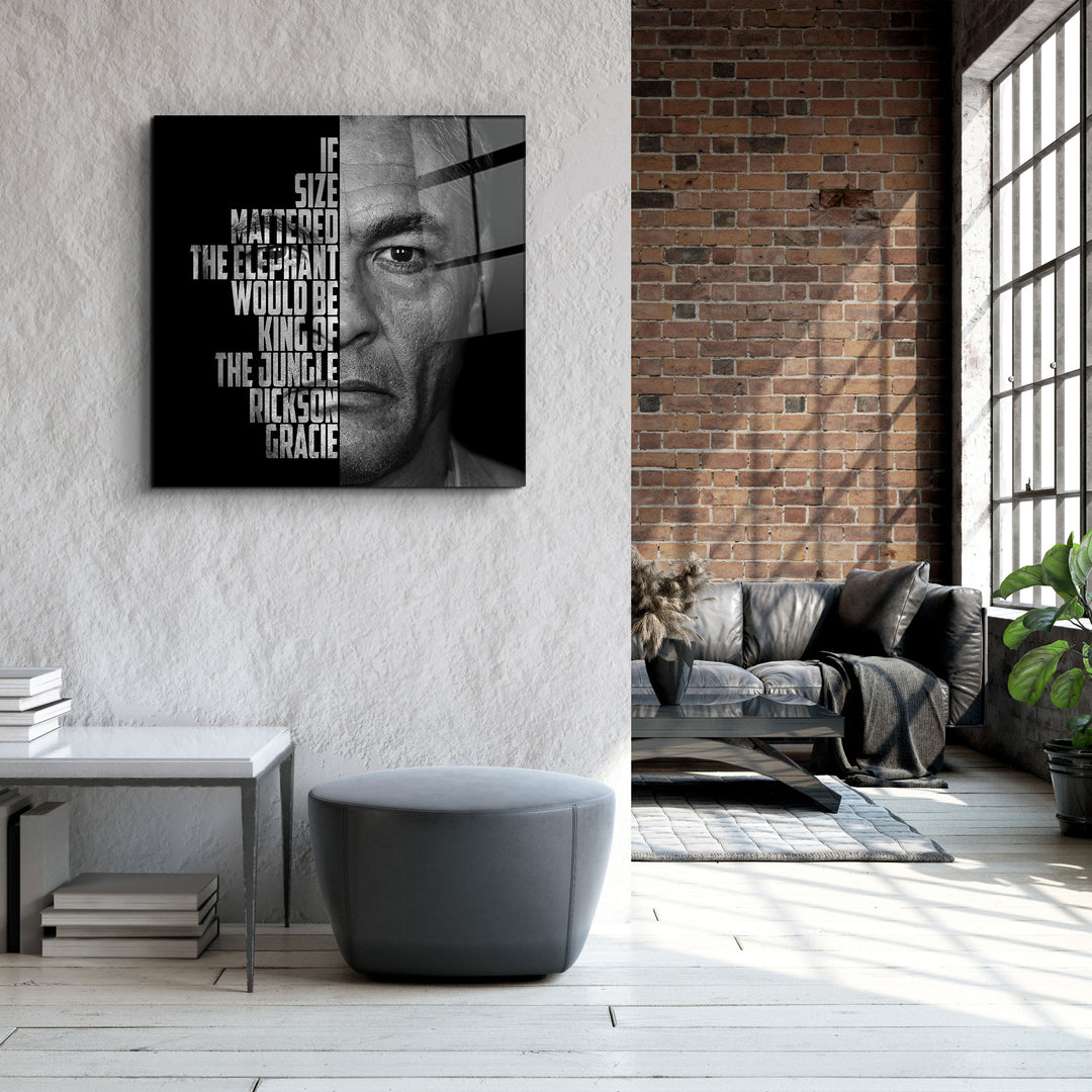 ・"Rickson Gracie"・Designers Collection Glass Wall Art | Artdesigna Glass Printing Wall Arts.