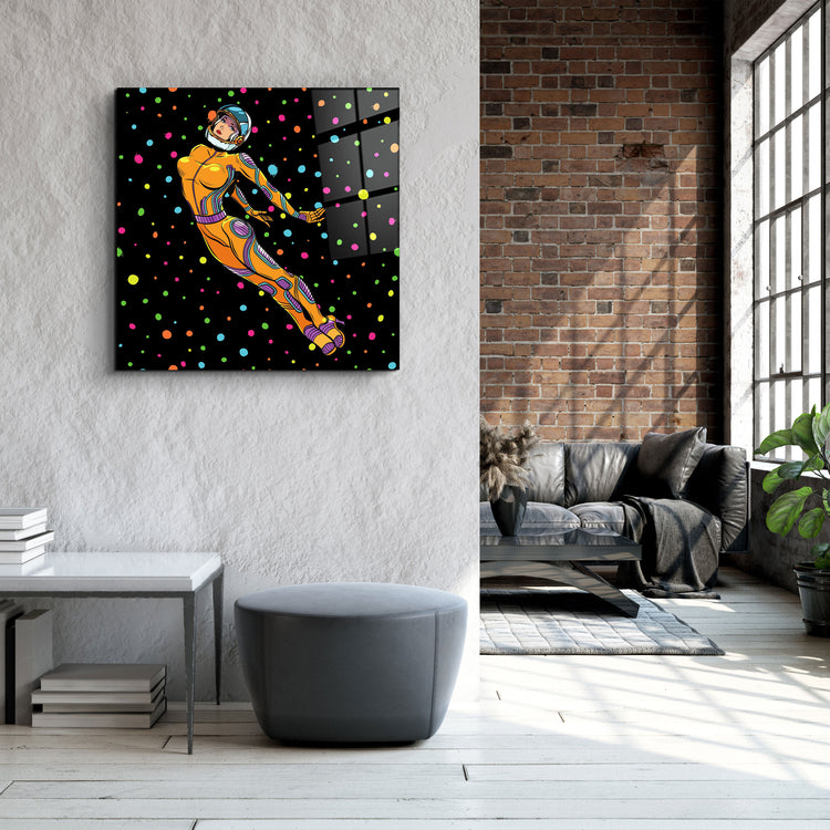 ・"Flying Inside Bubbles"・Glass Wall Art | Artdesigna Glass Printing Wall Arts.