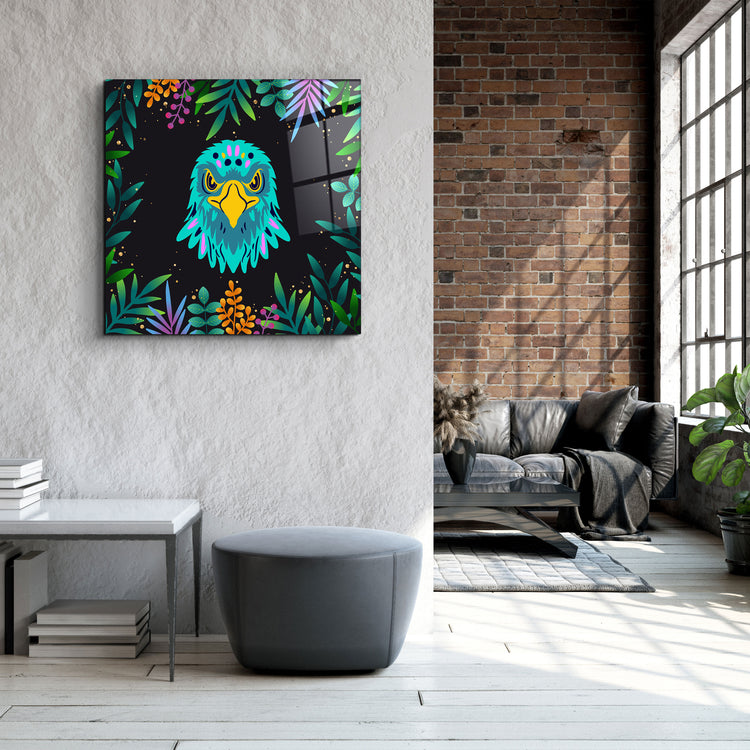 ・"Animal Republic-Eagle"・Designers Collection Glass Wall Art | Artdesigna Glass Printing Wall Arts.