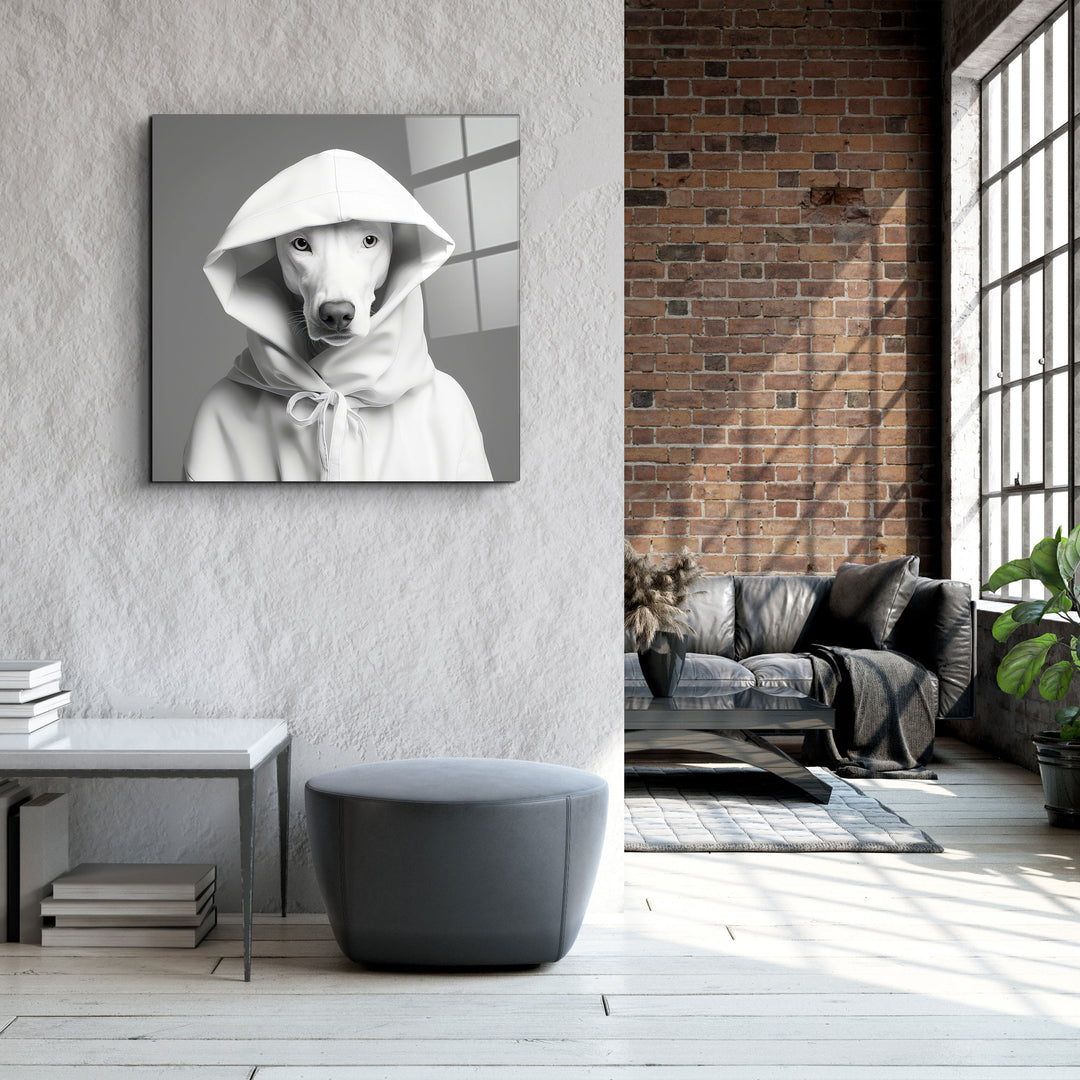 ."Stylish Dogs - V1". Designer's Collection Glass Wall Art