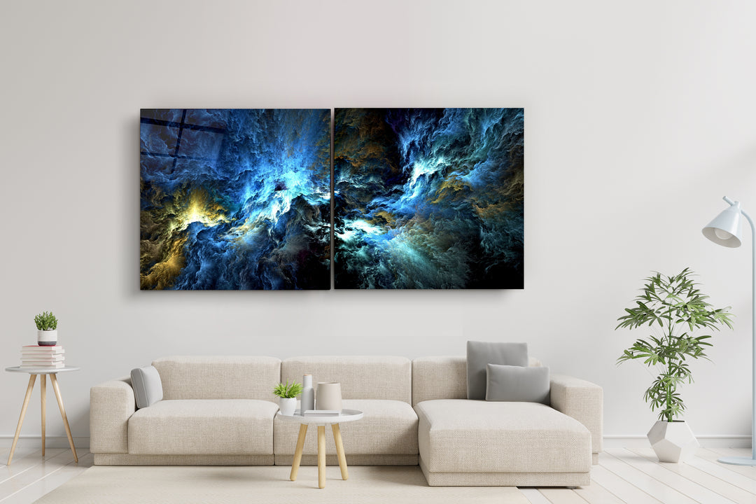 ・"Myth of The Sky - Duo"・Glass Wall Art | Artdesigna Glass Printing Wall Arts.