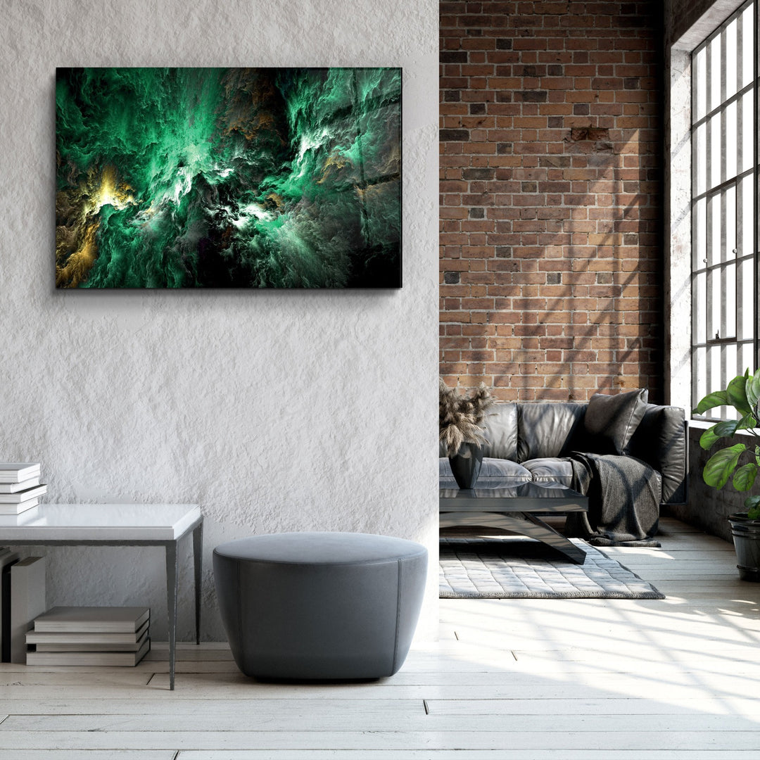 ・"Myth of The Sky Green Version"・Glass Wall Art | Artdesigna Glass Printing Wall Arts.