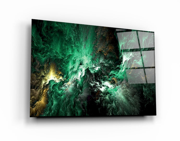 ・"Myth of The Sky Green Version"・Glass Wall Art | Artdesigna Glass Printing Wall Arts.