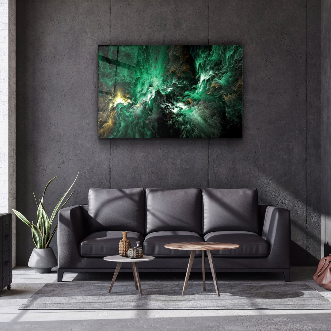 ・"Myth of The Sky Green Version"・Glass Wall Art | Artdesigna Glass Printing Wall Arts.