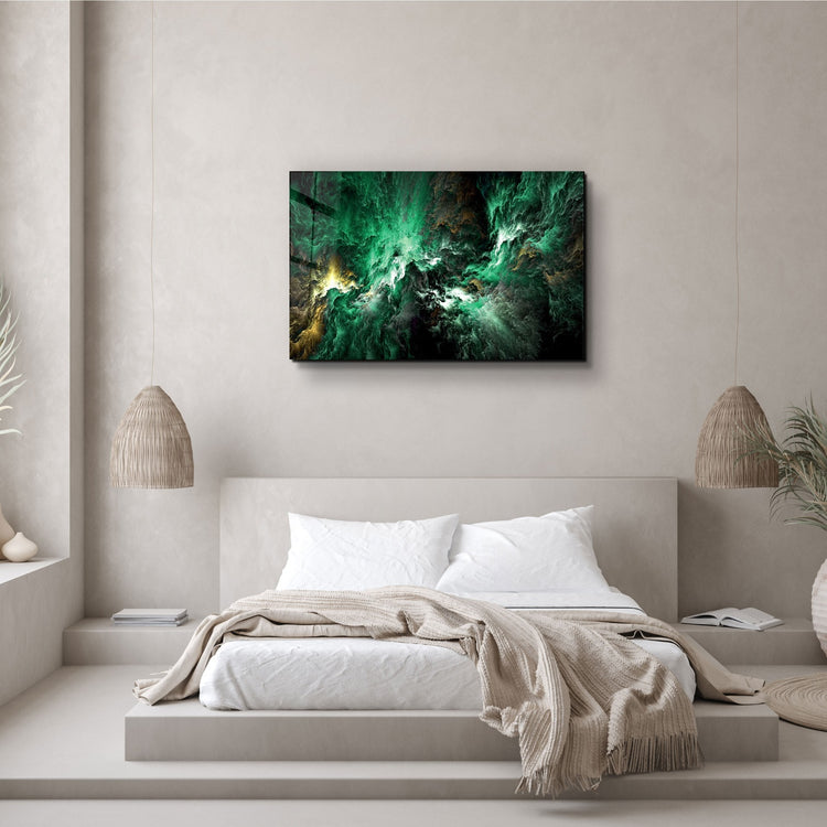 ・"Myth of The Sky Green Version"・Glass Wall Art | Artdesigna Glass Printing Wall Arts.