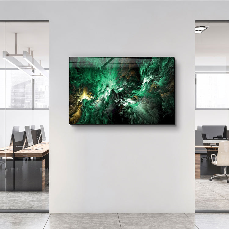 ・"Myth of The Sky Green Version"・Glass Wall Art | Artdesigna Glass Printing Wall Arts.