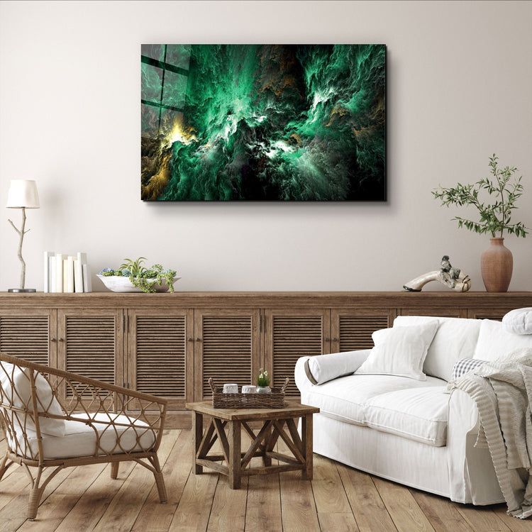 ・"Myth of The Sky Green Version"・Glass Wall Art | Artdesigna Glass Printing Wall Arts.