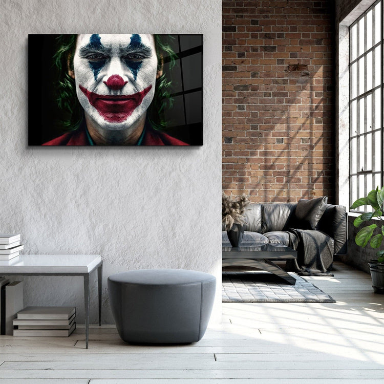 ・"Joker - Smile"・Glass Wall Art | Artdesigna Glass Printing Wall Arts.