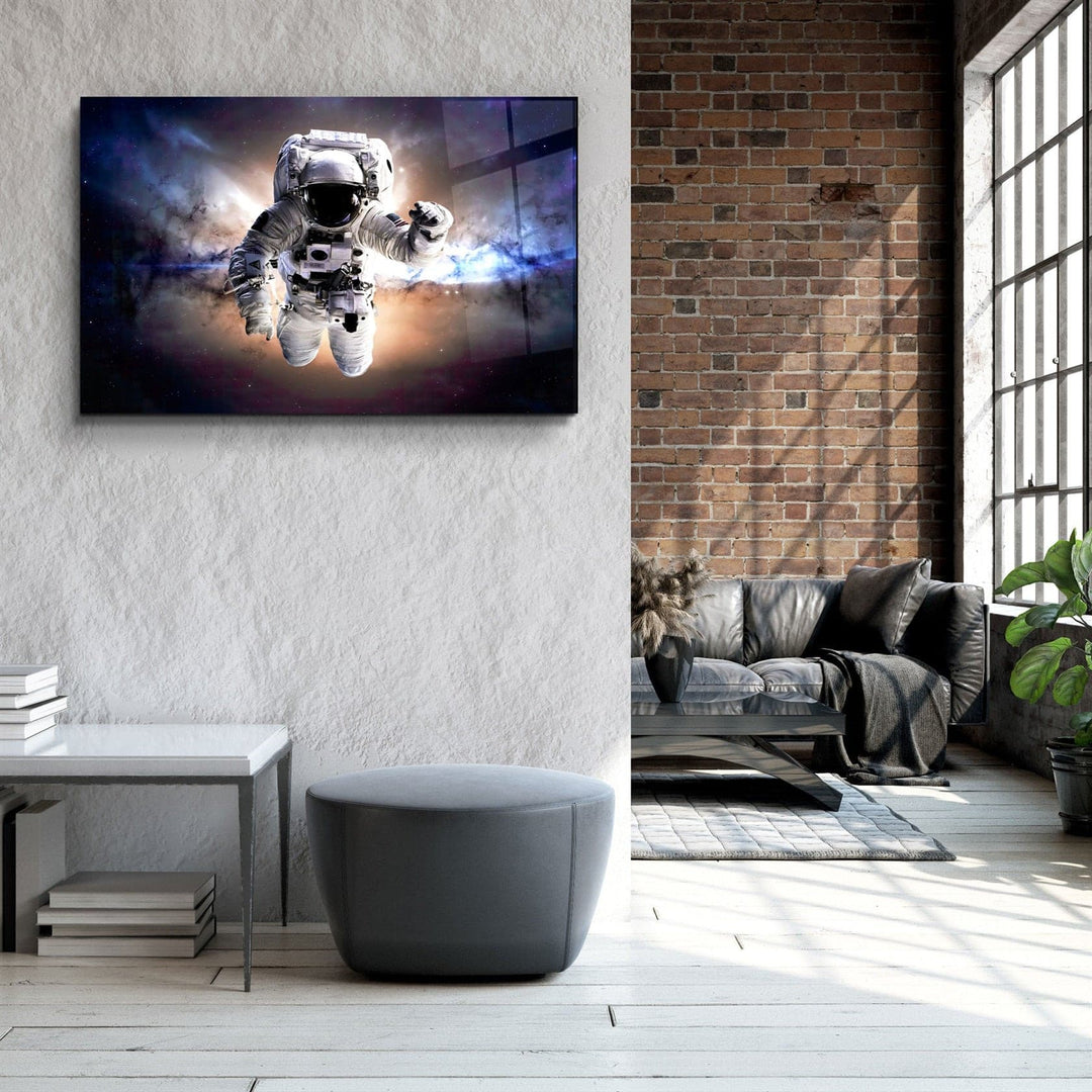 ・"Astronaut In the Space"・Glass Wall Art | Artdesigna Glass Printing Wall Arts.