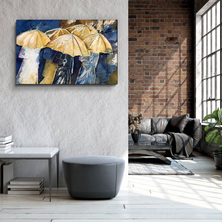 ・"Rainy Day"・Glass Wall Art | Artdesigna Glass Printing Wall Arts.