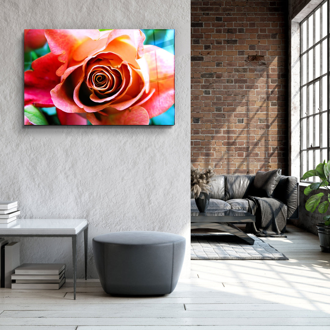 ・"Floribunda Rose"・Glass Wall Art | Artdesigna Glass Printing Wall Arts.