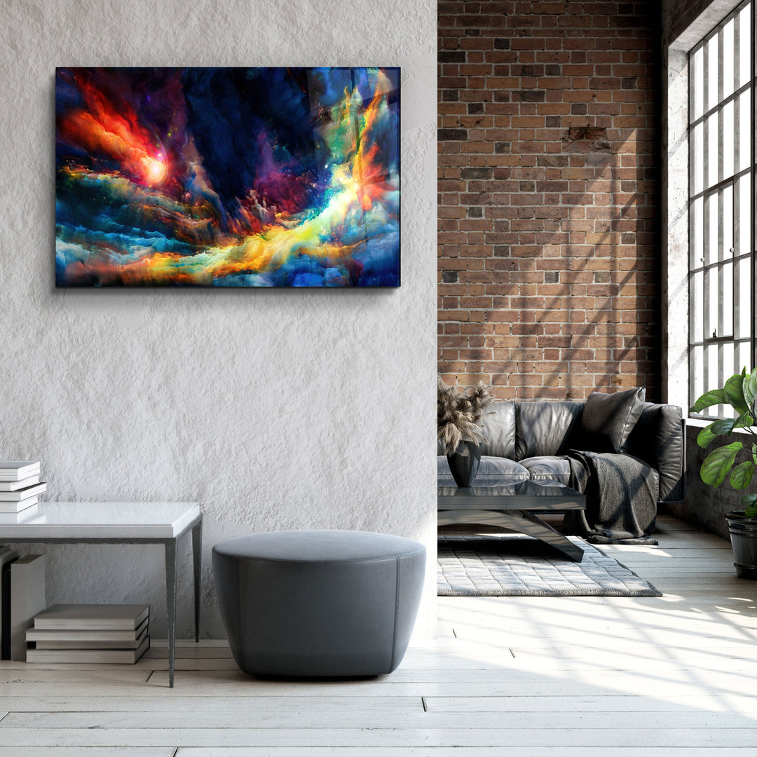 ・"Riot Of Colors"・Glass Wall Art | Artdesigna Glass Printing Wall Arts.