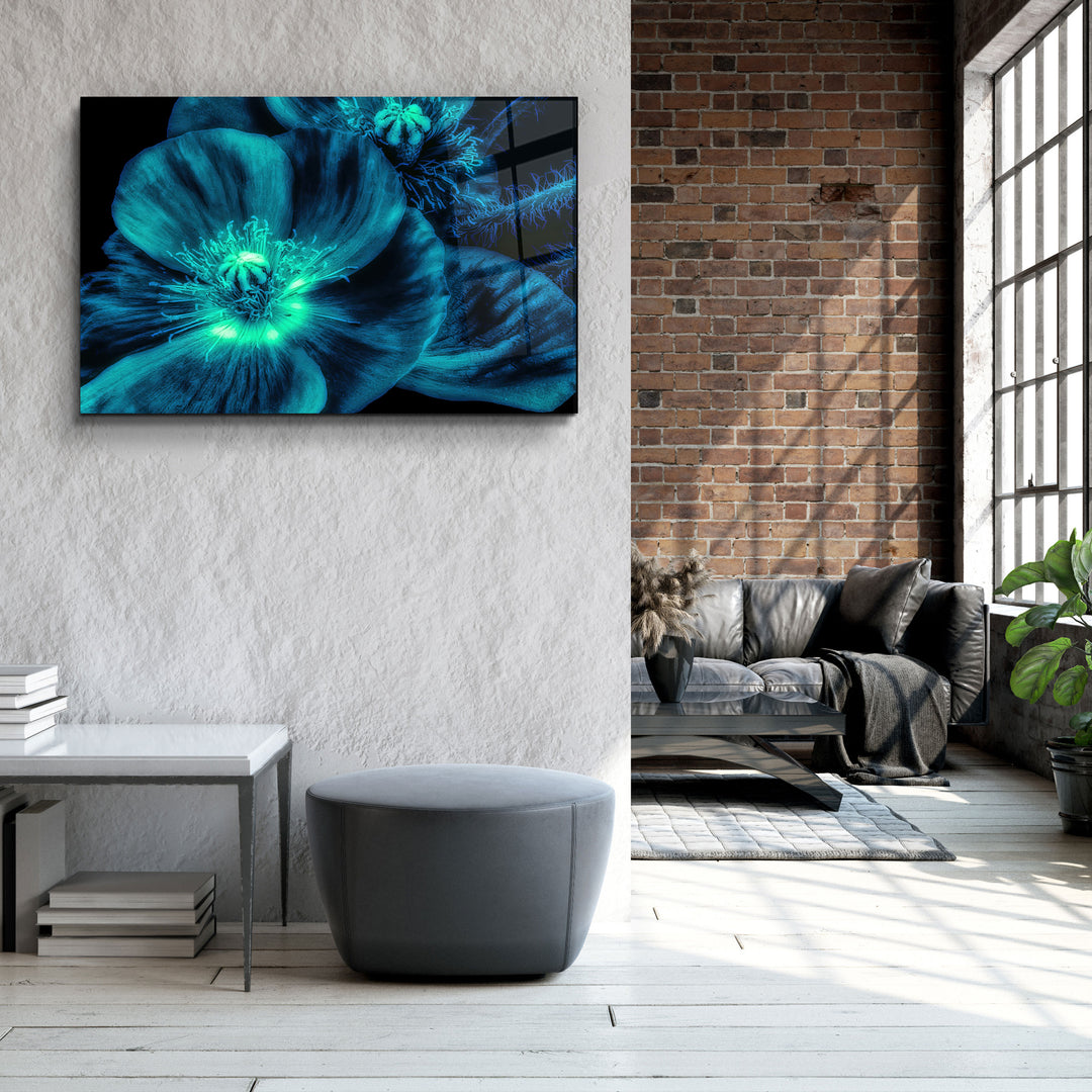 ・"Morning Glory"・Glass Wall Art | Artdesigna Glass Printing Wall Arts.