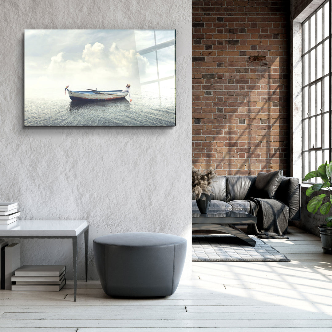 ・"A Leisure Moment"・Glass Wall Art | Artdesigna Glass Printing Wall Arts.