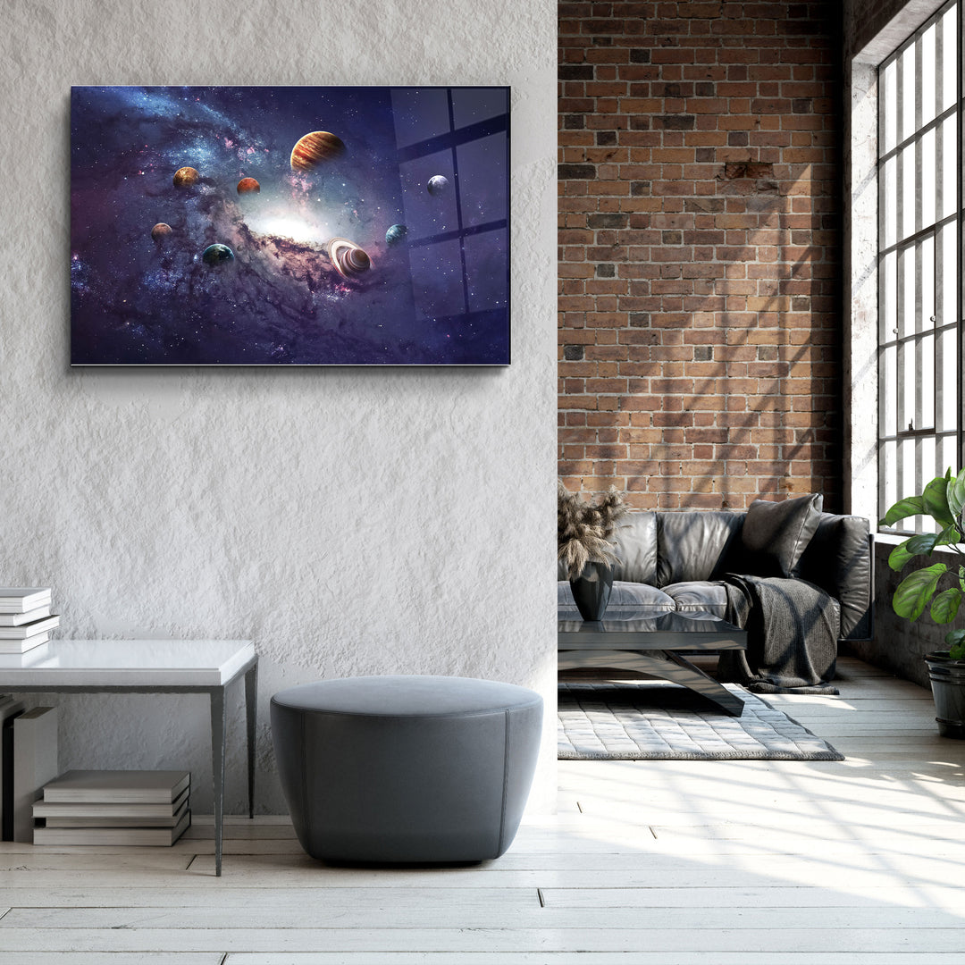 ・"Galaxy"・Glass Wall Art | Artdesigna Glass Printing Wall Arts.