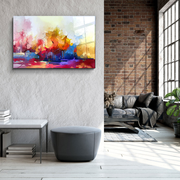 ・"Abstract Oil Painting"・Glass Wall Art | Artdesigna Glass Printing Wall Arts.