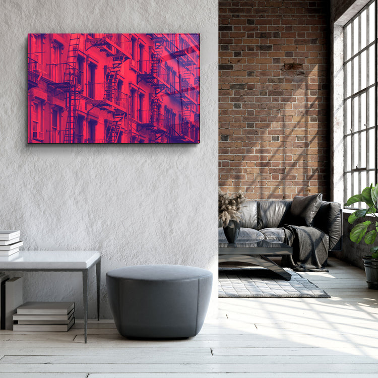 ・"Apartments In Manhattan"・Glass Wall Art | Artdesigna Glass Printing Wall Arts.