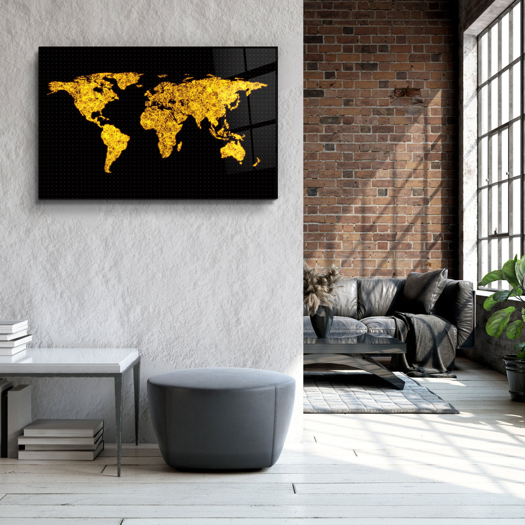 ・"The Network Of The World"・Glass Wall Art | Artdesigna Glass Printing Wall Arts.