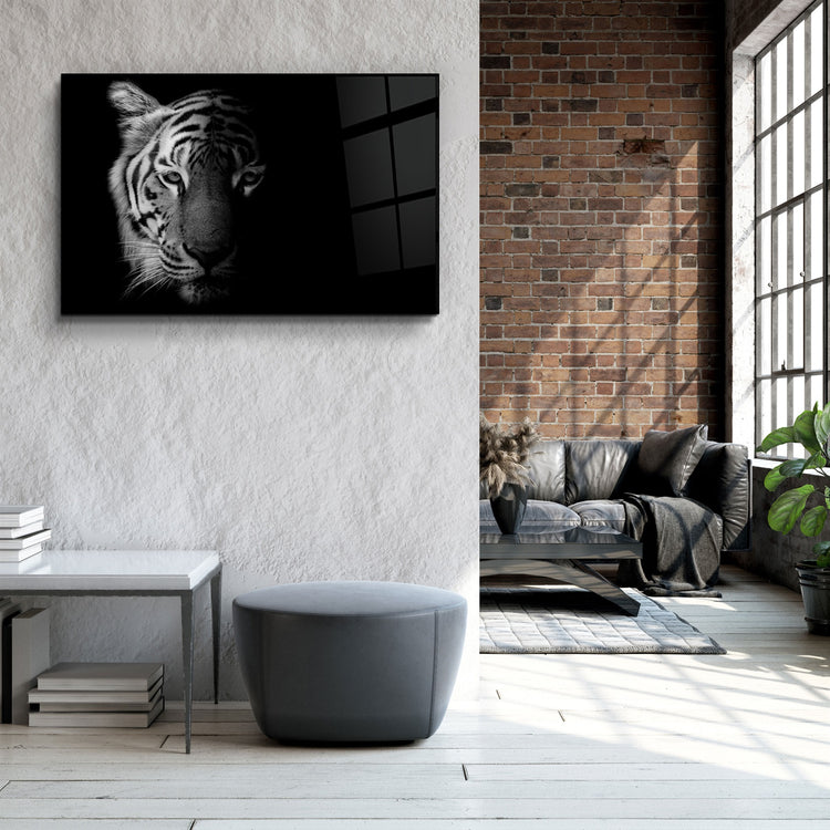 ・"Tiger 1"・Glass Wall Art | Artdesigna Glass Printing Wall Arts.