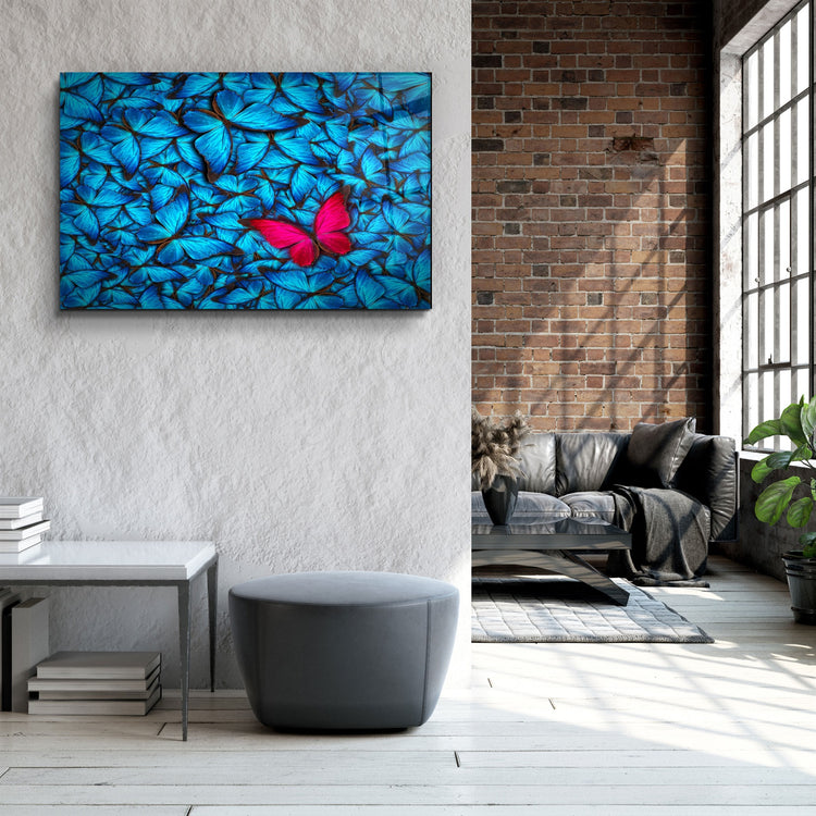 ・"Butterfly 1"・Glass Wall Art | Artdesigna Glass Printing Wall Arts.