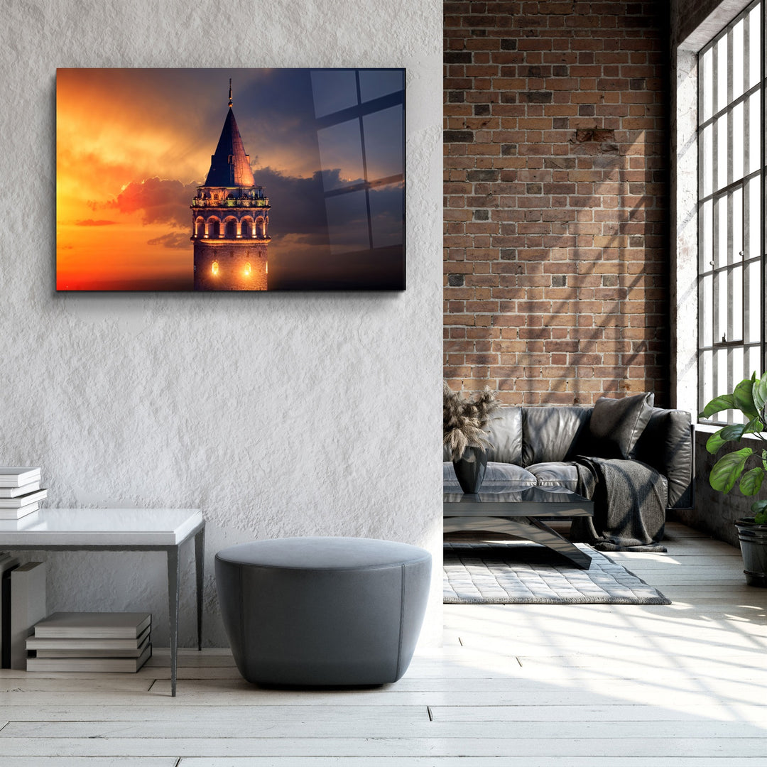 ・"Galata Tower"・Glass Wall Art | Artdesigna Glass Printing Wall Arts.