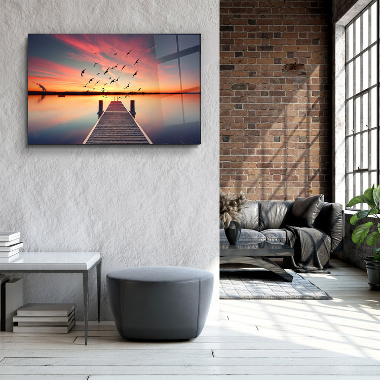 ・"Pier 5"・Glass Wall Art | Artdesigna Glass Printing Wall Arts.