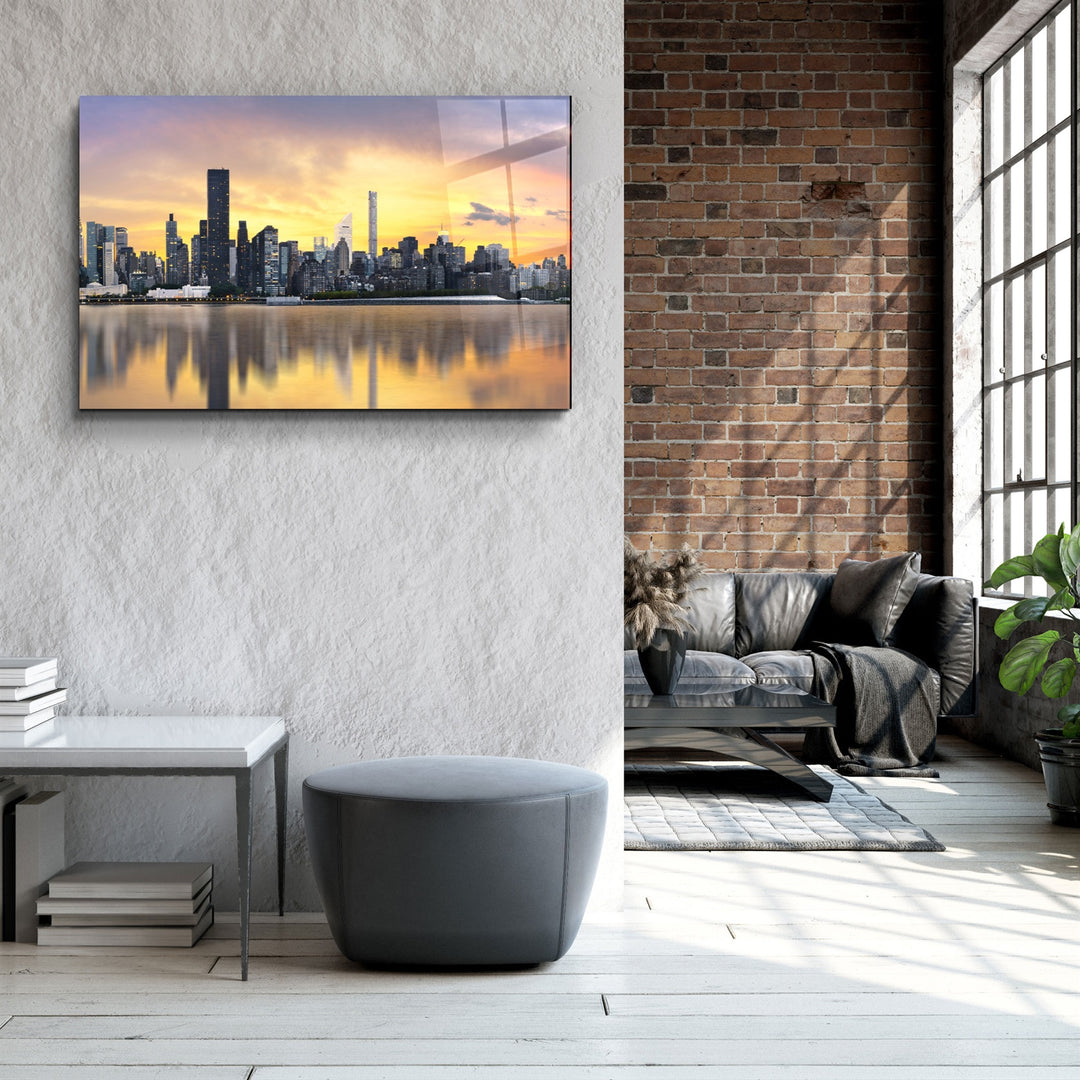 ・"Downtown"・Glass Wall Art | Artdesigna Glass Printing Wall Arts.