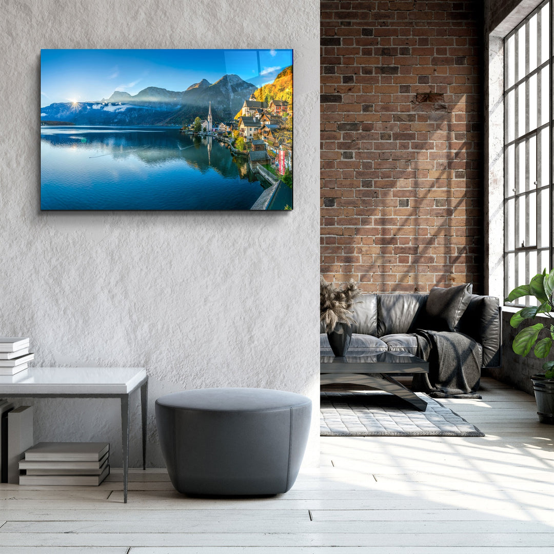 ・"The Edge of the Blue "・Glass Wall Art | Artdesigna Glass Printing Wall Arts.