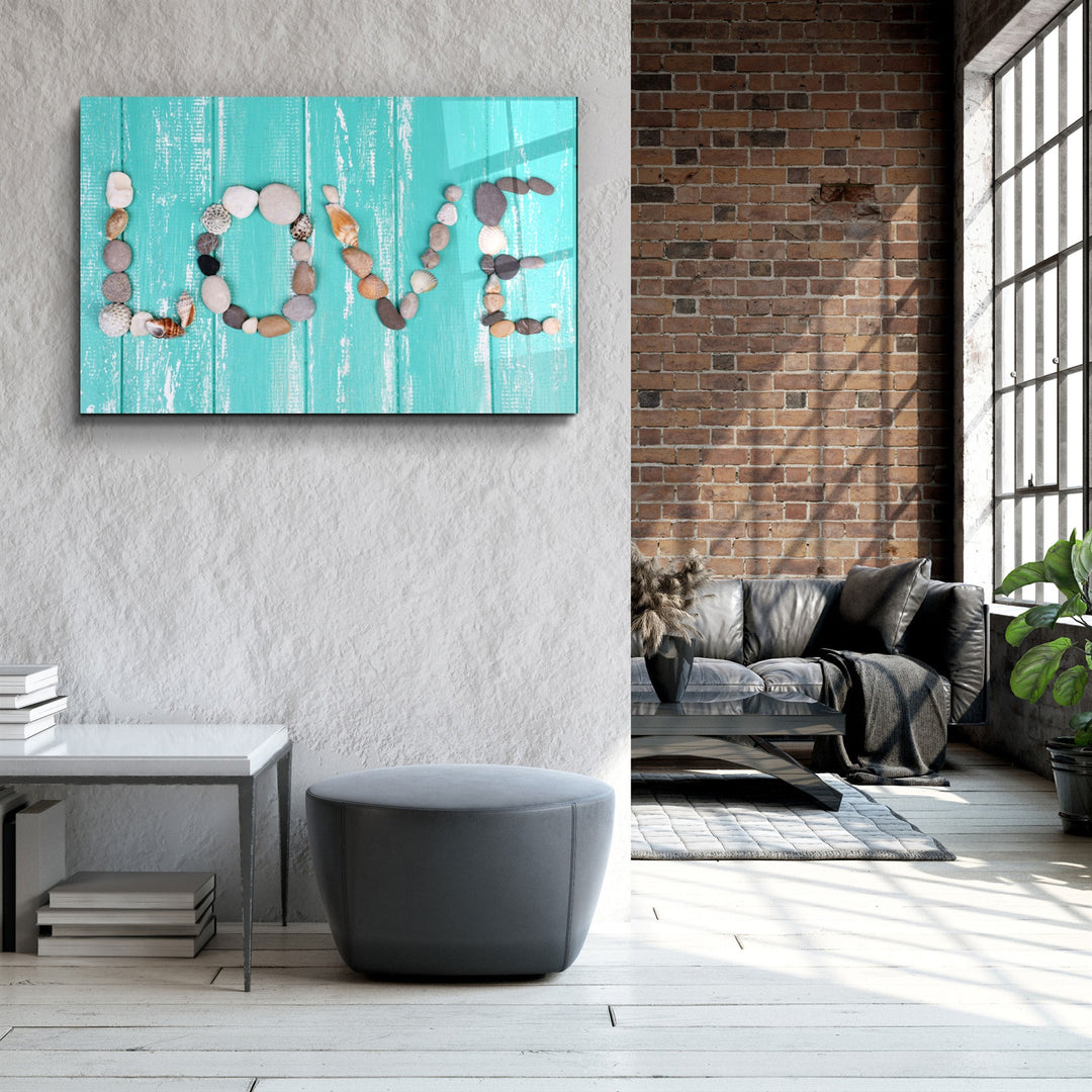 ・"Love"・Glass Wall Art | Artdesigna Glass Printing Wall Arts.