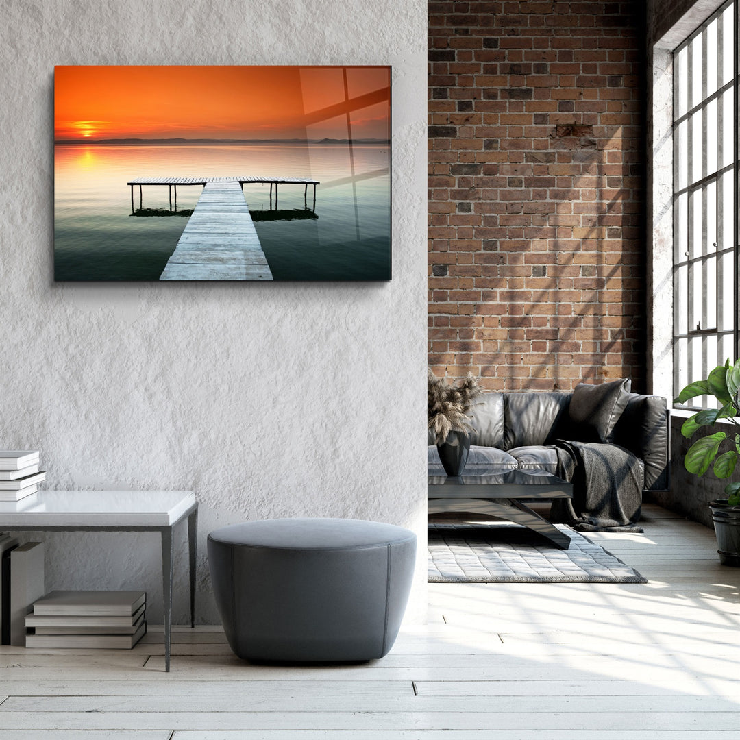 ・"Pier 7"・Glass Wall Art | Artdesigna Glass Printing Wall Arts.