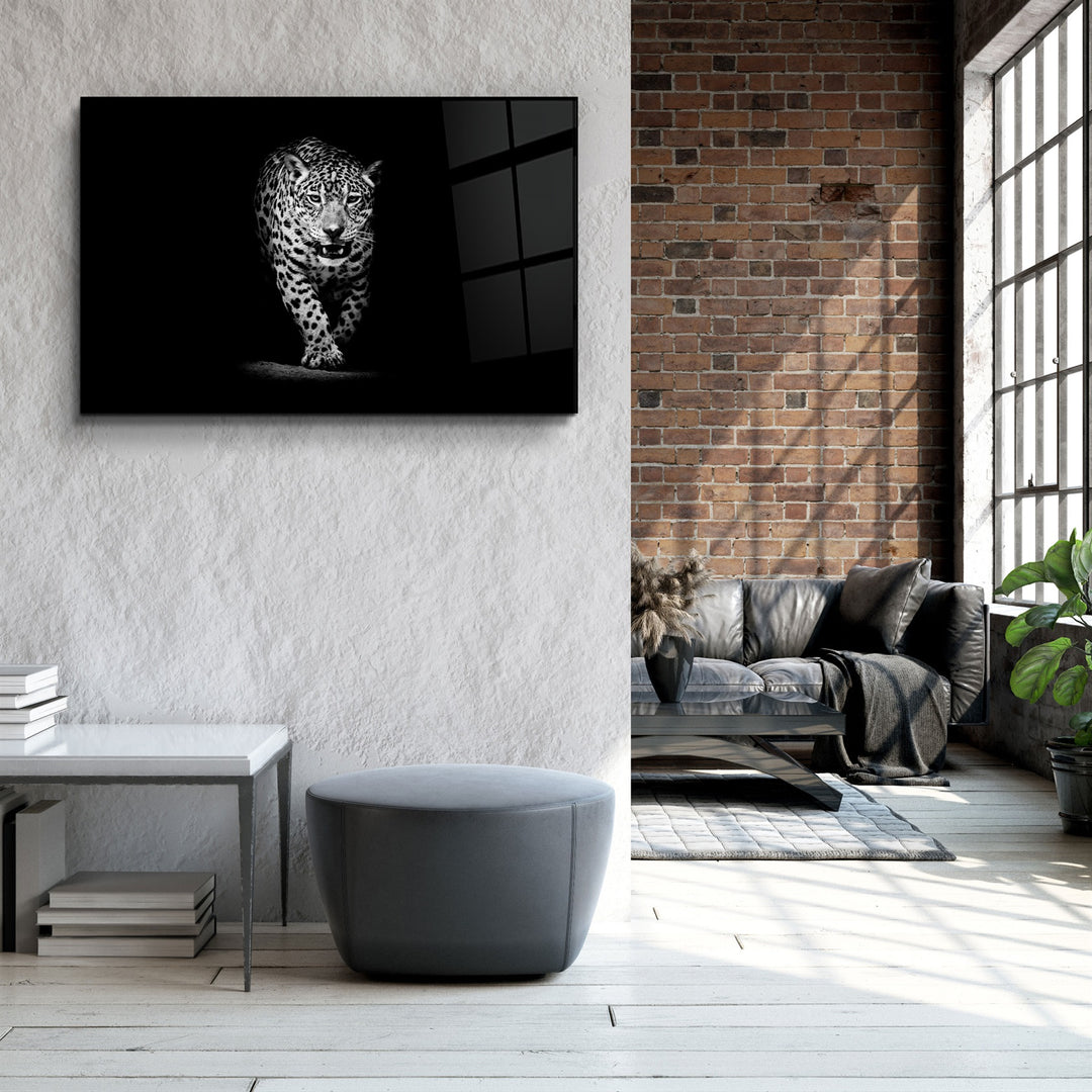 ・"Leopard"・Glass Wall Art | Artdesigna Glass Printing Wall Arts.