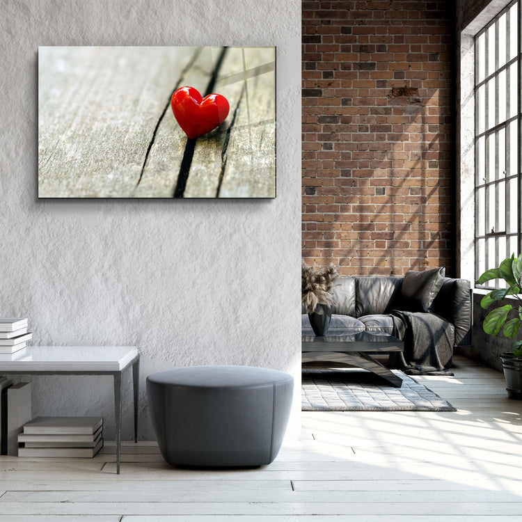 ・"Heart 2"・Glass Wall Art | Artdesigna Glass Printing Wall Arts.