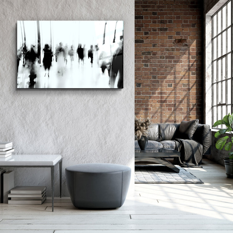 ・" in the Crowd"・Glass Wall Art | Artdesigna Glass Printing Wall Arts.