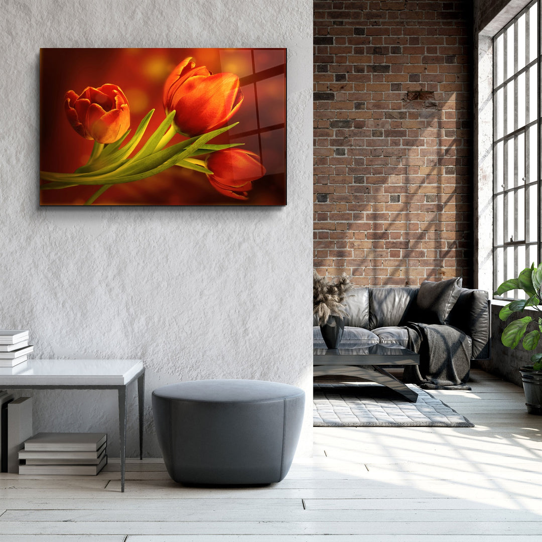 ・"Flower"・Glass Wall Art | Artdesigna Glass Printing Wall Arts.