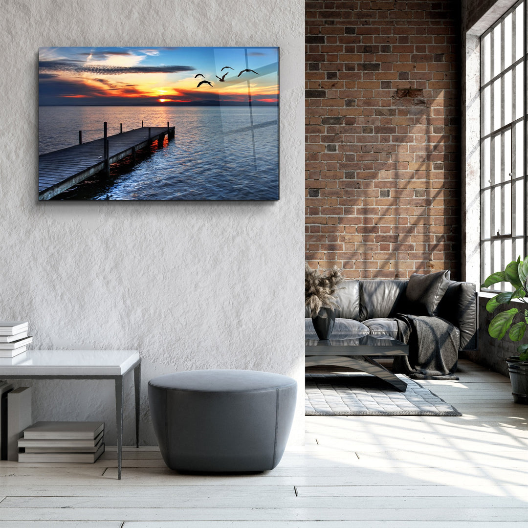 ・"Pier 15"・Glass Wall Art | Artdesigna Glass Printing Wall Arts.