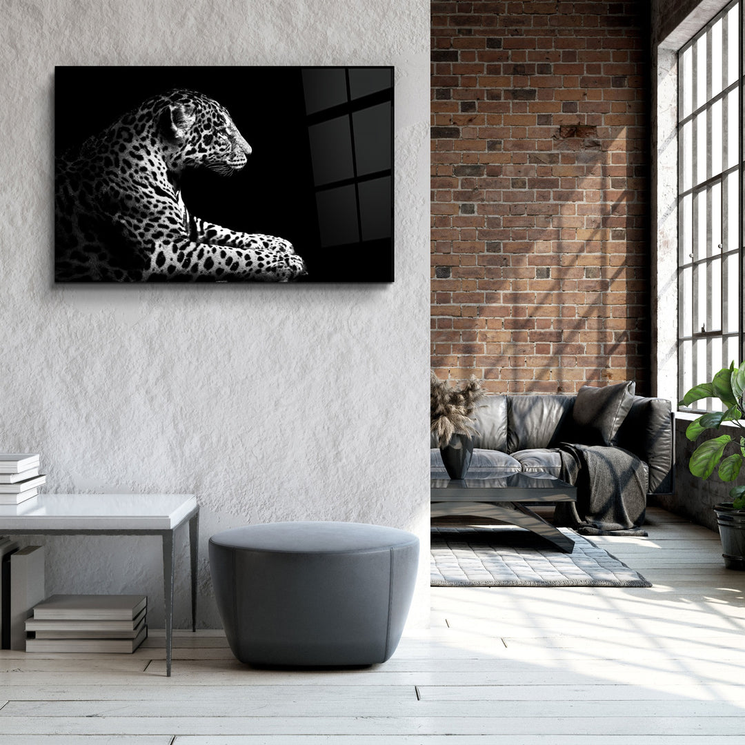 ・"Leopard"・Glass Wall Art | Artdesigna Glass Printing Wall Arts.