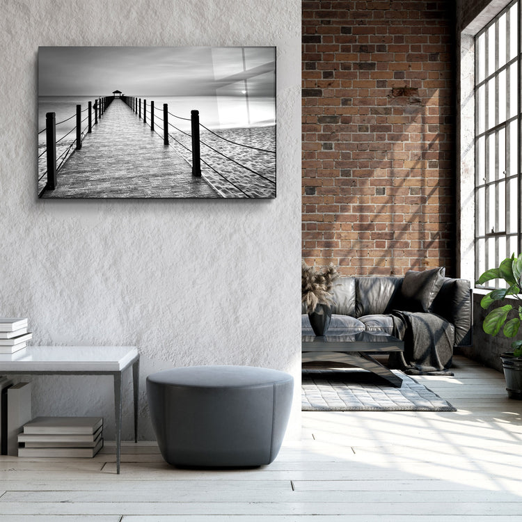 ・"Pier 18"・Glass Wall Art | Artdesigna Glass Printing Wall Arts.