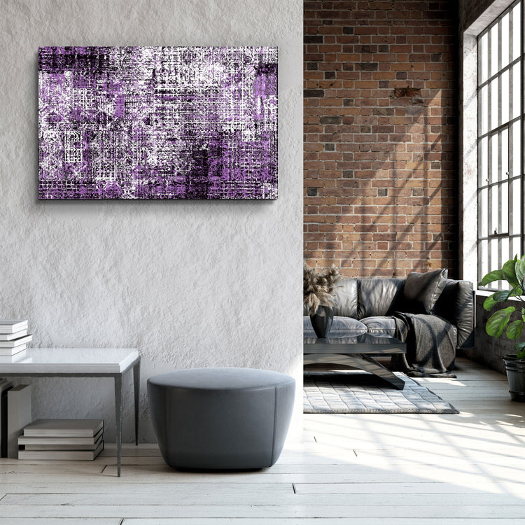 ・"Code of Purple"・Glass Wall Art | Artdesigna Glass Printing Wall Arts.