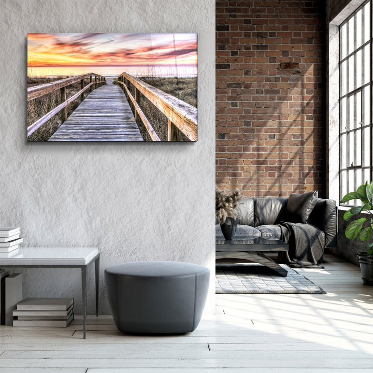 ・"Sunset 3"・Glass Wall Art | Artdesigna Glass Printing Wall Arts.