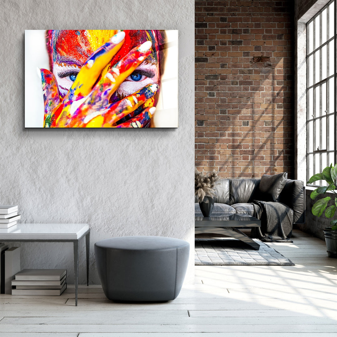 ・"Out of the Paint Box"・Glass Wall Art | Artdesigna Glass Printing Wall Arts.