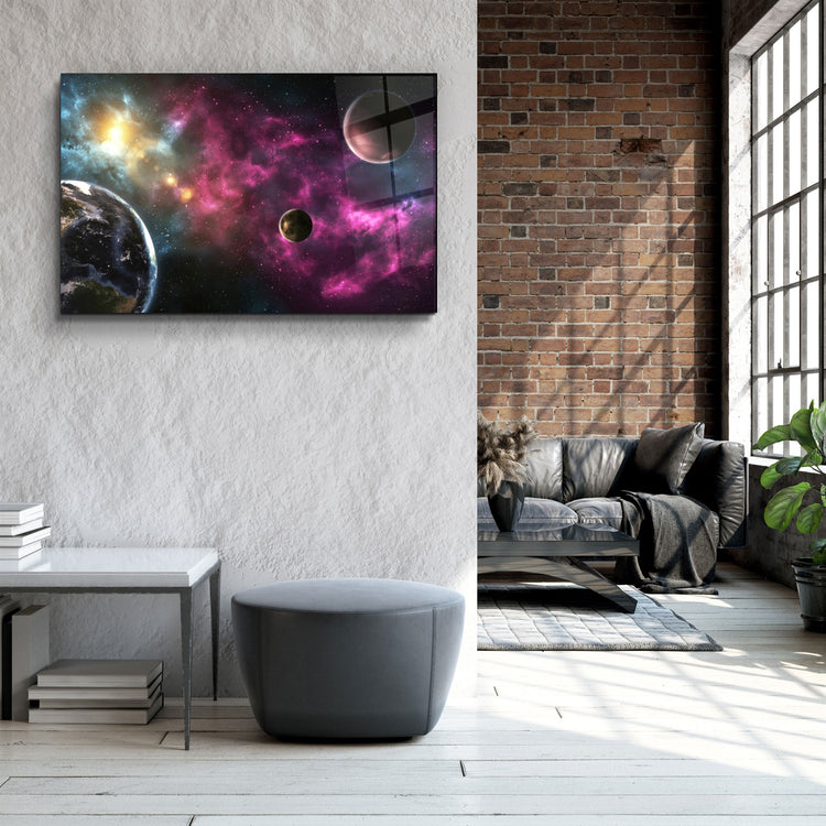 ・"Space"・Glass Wall Art | Artdesigna Glass Printing Wall Arts.