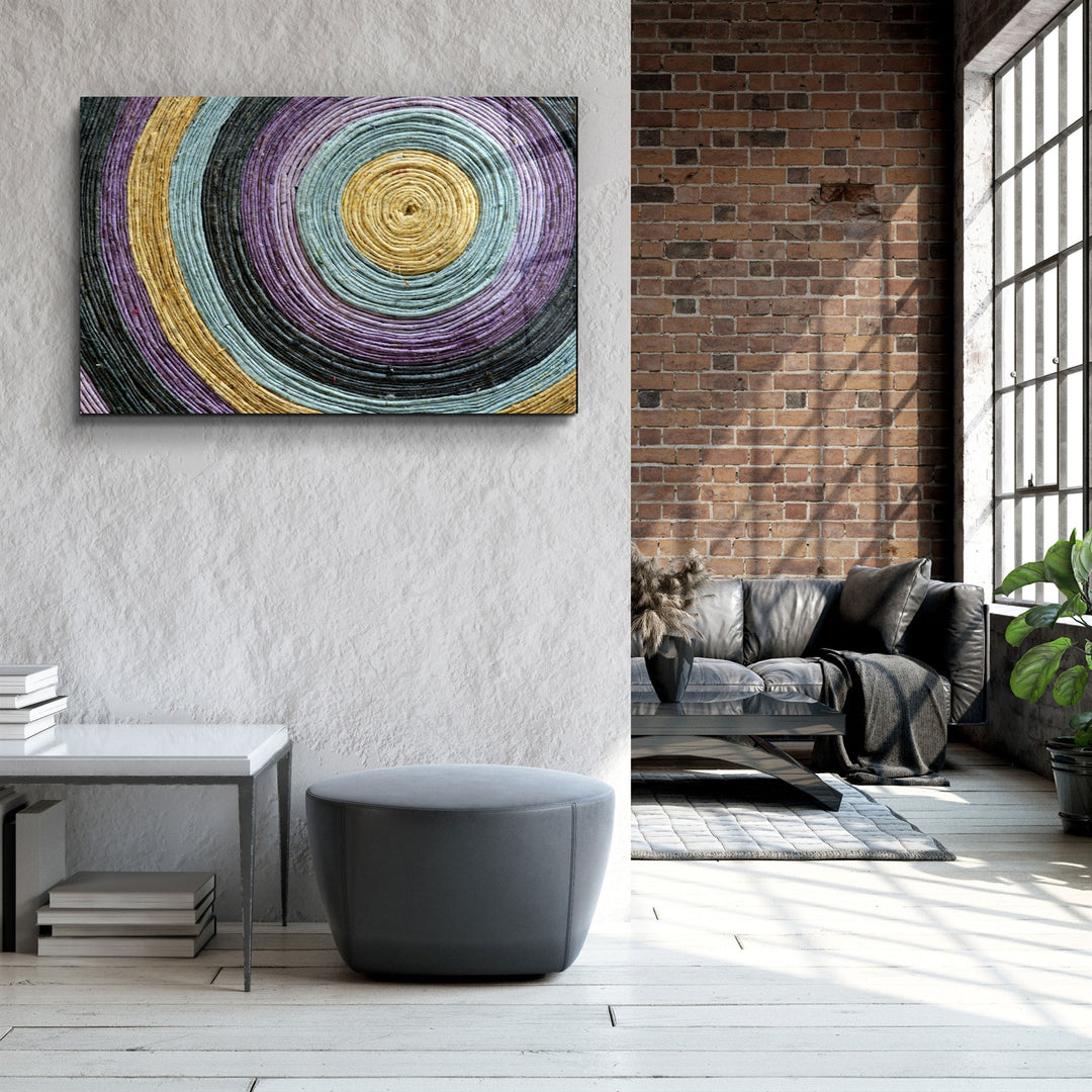 ・"Colored Spiral"・Glass Wall Art | Artdesigna Glass Printing Wall Arts.