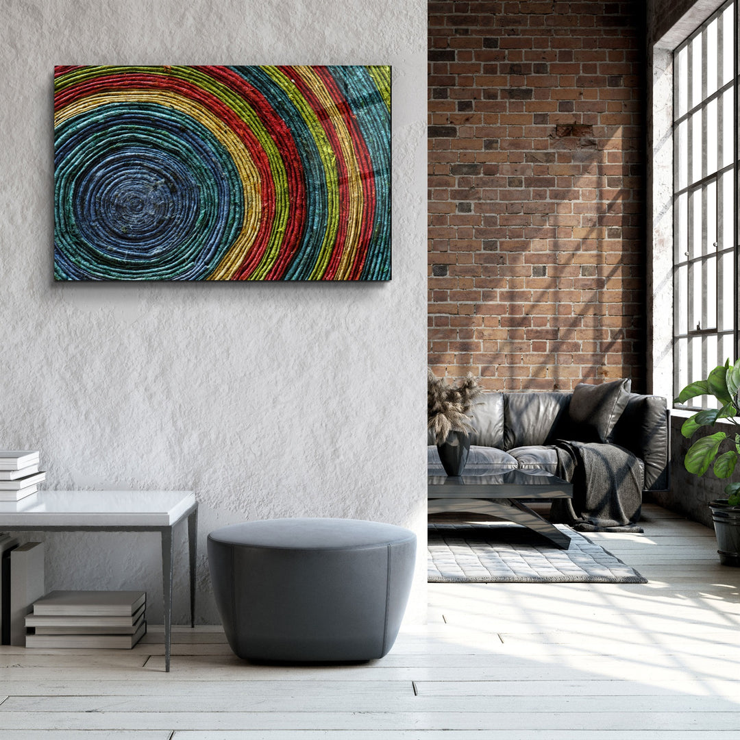 ・"Colored Spiral"・Glass Wall Art | Artdesigna Glass Printing Wall Arts.